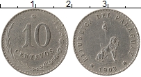 Продать Монеты Парагвай 10 сентаво 1903 Медно-никель