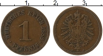Продать Монеты Германия 1 пфенниг 1888 Медь