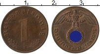 Продать Монеты Третий Рейх 1 пфенниг 1939 Медь