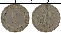 Продать Монеты Германия 5 пфеннигов 1874 Медно-никель