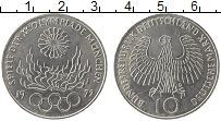 Продать Монеты ФРГ 10 марок 1972 Серебро