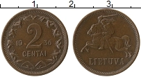 Продать Монеты Литва 2 цента 1936 Бронза
