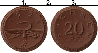 Продать Монеты Германия : Нотгельды 20 пфеннигов 1921 Фарфор