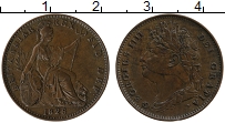 Продать Монеты Великобритания 1/2 пенни 1826 Медь