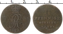 Продать Монеты Ганновер 1 пфенниг 1830 Медь