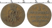 Продать Монеты Ганновер 1 пфенниг 1818 Медь