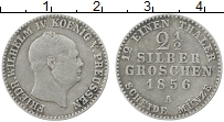 Продать Монеты Пруссия 2 1/2 гроша 1856 Серебро