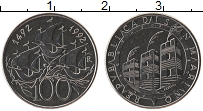 Продать Монеты Сан-Марино 100 лир 1992 Медно-никель