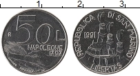 Продать Монеты Сан-Марино 50 лир 1991 Медно-никель