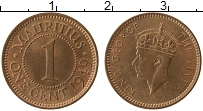 Продать Монеты Маврикий 1 цент 1943 Медь