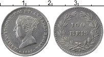 Продать Монеты Португалия 100 рейс 1853 Серебро