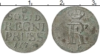 Продать Монеты Пруссия 1 солид 1740 Серебро