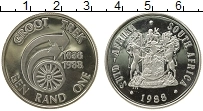 Продать Монеты ЮАР 1 ранд 1988 Серебро