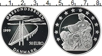 Продать Монеты Дания 50 евро 1999 Серебро