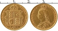 Продать Монеты Великобритания 1/2 соверена 1892 Золото