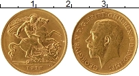 Продать Монеты Великобритания 1/2 соверена 1912 Золото