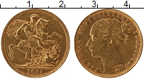 Продать Монеты Австралия 1 соверен 1885 Золото
