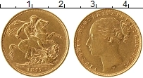 Продать Монеты Австралия 1 соверен 1877 Золото