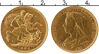 Продать Монеты Австралия 1 соверен 1894 Золото