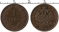 Продать Монеты Австрия 1 крейцер 1885 Медь