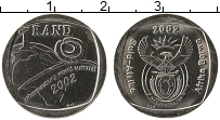 Продать Монеты ЮАР 1 ранд 2002 Медно-никель