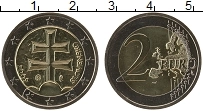 Продать Монеты Словакия 2 евро 2009 Биметалл