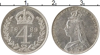 Продать Монеты Великобритания 4 пенса 1889 Серебро