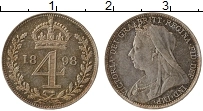Продать Монеты Великобритания 4 пенса 1895 Серебро