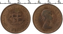 Продать Монеты ЮАР 1 пенни 1958 Медь