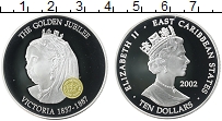Продать Монеты Карибы 10 долларов 2002 Серебро