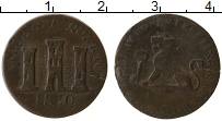 Продать Монеты Гибралтар 1 кварто 1810 Медь