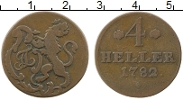 Продать Монеты Гессен-Кассель 4 геллера 1789 Медь