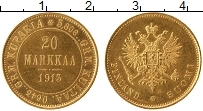 Продать Монеты 1894 – 1917 Николай II 20 марок 1913 Золото