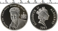 Продать Монеты Олдерни 5 фунтов 2003 Серебро