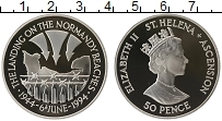 Продать Монеты Остров Святой Елены 50 пенсов 1994 Серебро