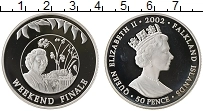 Продать Монеты Фолклендские острова 50 пенсов 2002 Серебро