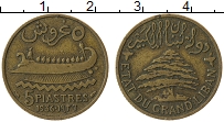 Продать Монеты Ливан 5 пиастров 1936 Бронза