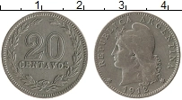 Продать Монеты Аргентина 20 сентаво 1920 Медно-никель