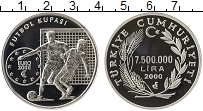Продать Монеты Турция 7500000 лир 2000 Серебро