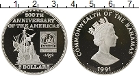 Продать Монеты Багамские острова 5 долларов 1991 Серебро