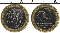 Продать Монеты Габон 4500 франков 2005 Биметалл