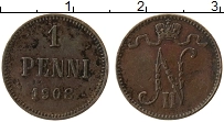 Продать Монеты Финляндия 1 пенни 1900 Медь