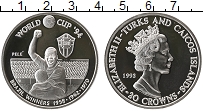 Продать Монеты Теркc и Кайкос 20 крон 1993 Серебро