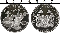 Продать Монеты Сьерра-Леоне 10 долларов 2006 Серебро