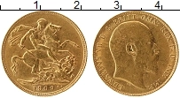 Продать Монеты Великобритания 1 соверен 1909 Золото