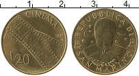 Продать Монеты Сан-Марино 20 лир 1997 