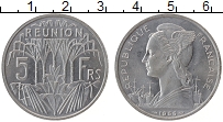Продать Монеты Реюньон 5 франков 1955 Алюминий