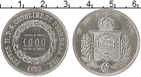 Продать Монеты Бразилия 1000 рейс 1861 Серебро