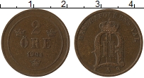 Продать Монеты Швеция 2 эре 1907 Медь