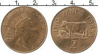 Продать Монеты Гернси 2 пенса 1985 Бронза